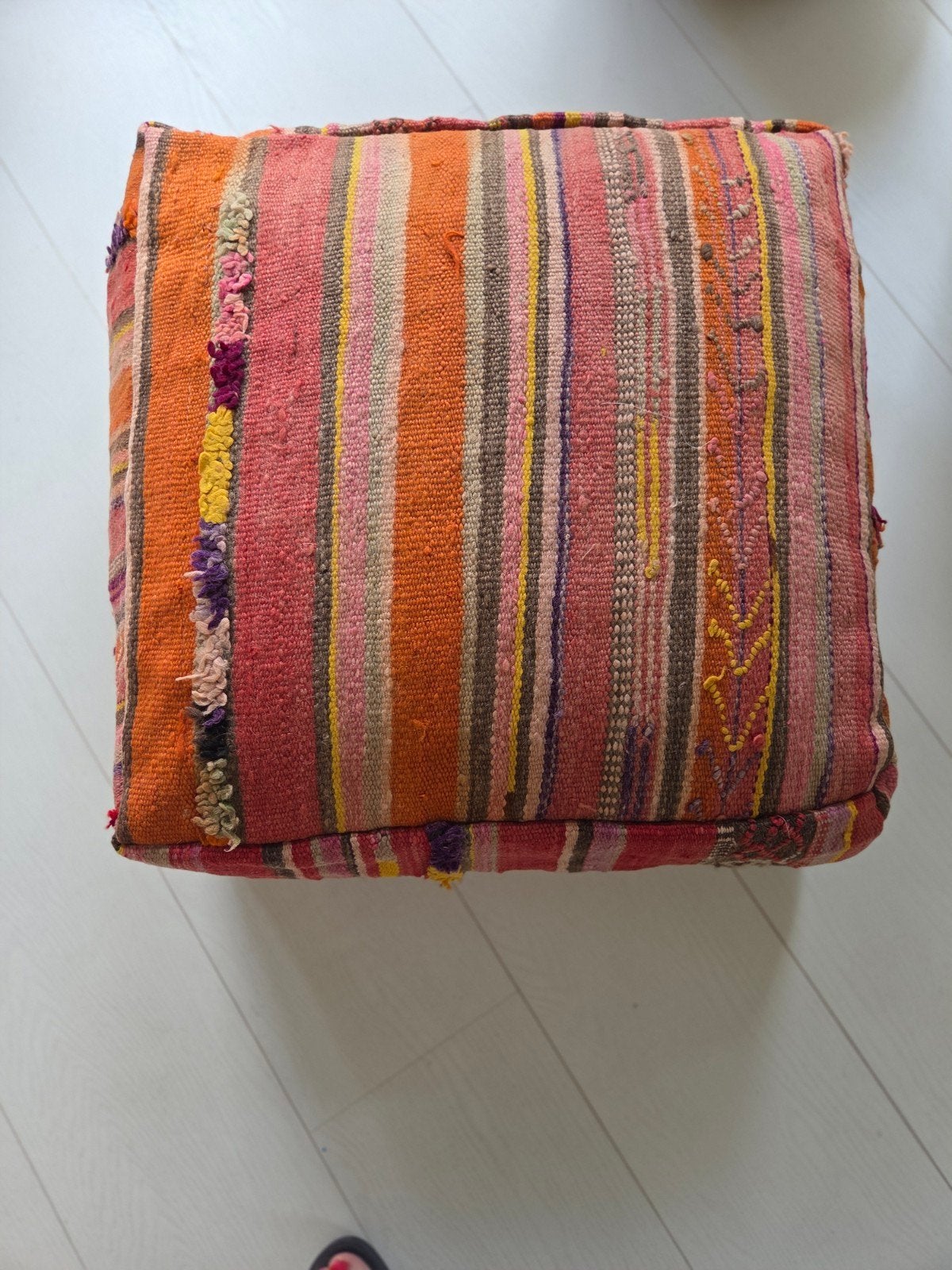 Kelim Poef zonder vulling - OUTLET, Nieuw, Ophalen of Verzenden, Stof, 50 tot 75 cm