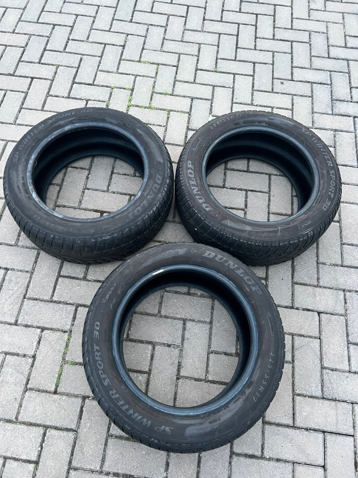 225/55R17 dunlop winterbanden 5,5mm, Auto diversen, Wieldoppen, Ophalen of Verzenden, Zo goed als nieuw
