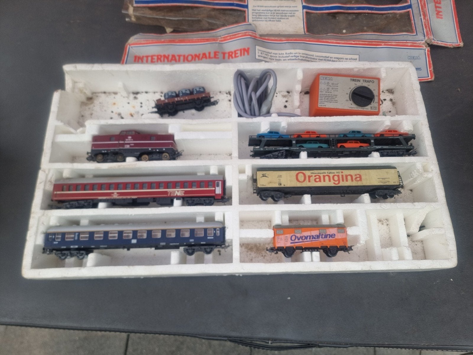model trein schaal 1 op 87 +/_ 40 jaar oud, Ophalen, Gelijkstroom, Overige merken