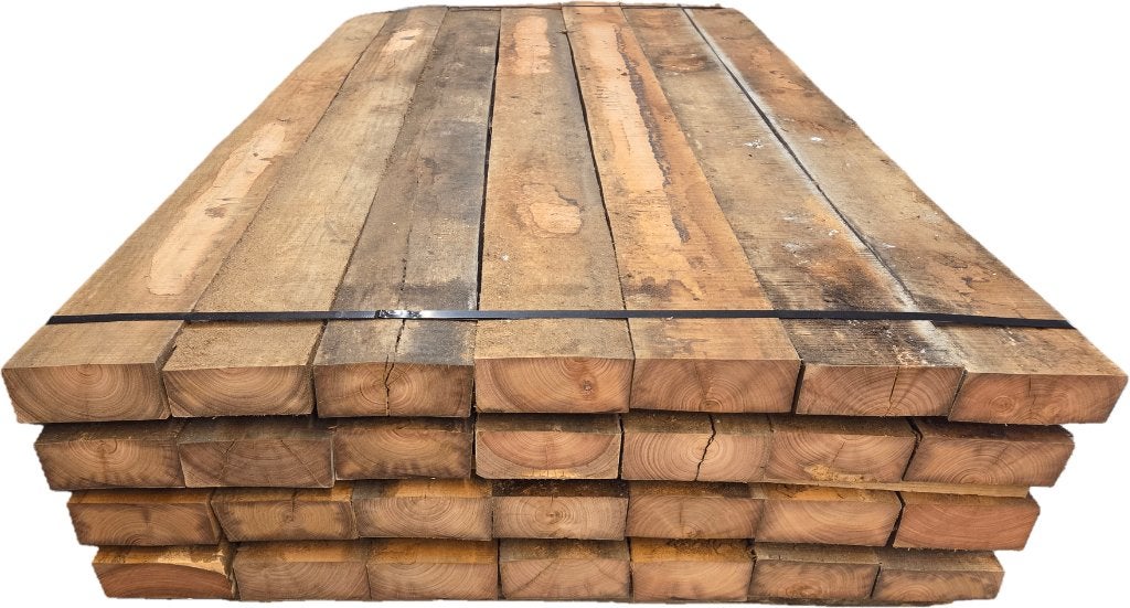 28 Hardhouten balken - palen +/- 6.0x15.0 cm - nr: HB76, Ophalen, Nieuw, 180 tot 250 cm, Balken