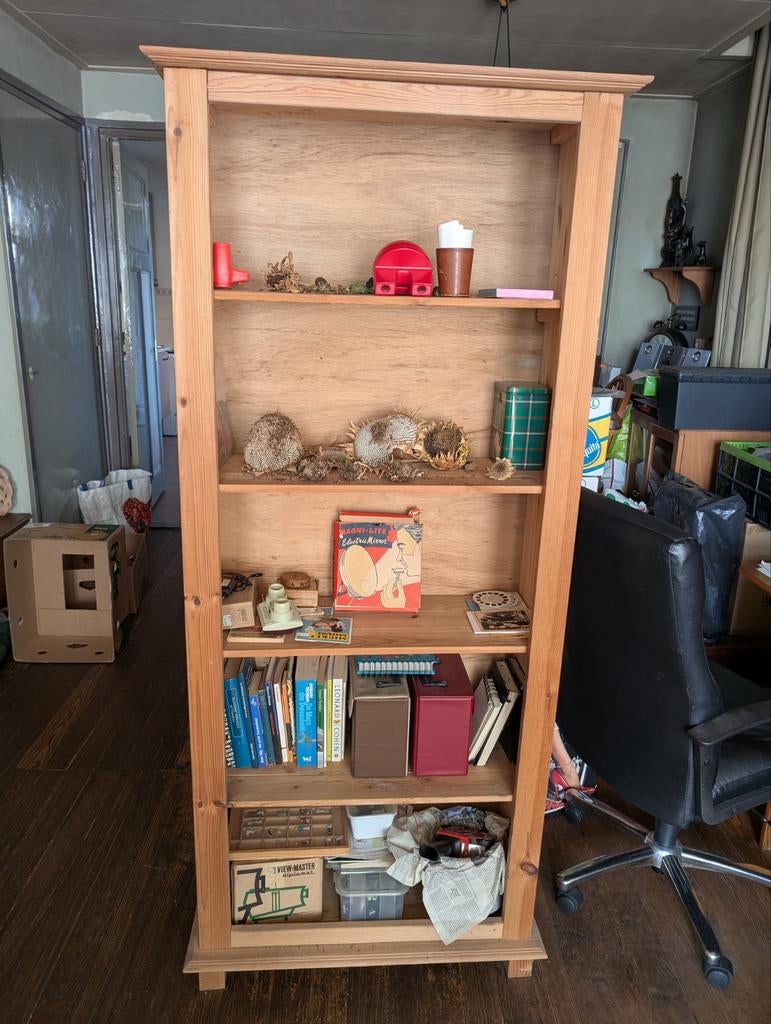 Grenen boekenkast, Ophalen, Gebruikt, 50 tot 100 cm, Minder dan 100 cm