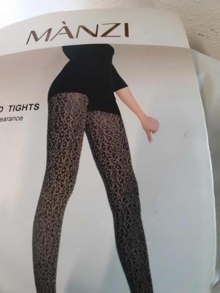 Panty v Manzi, tijger, 250 den, Kleding | Dames, Ophalen of Verzenden, Nieuw, Bruin, Panty