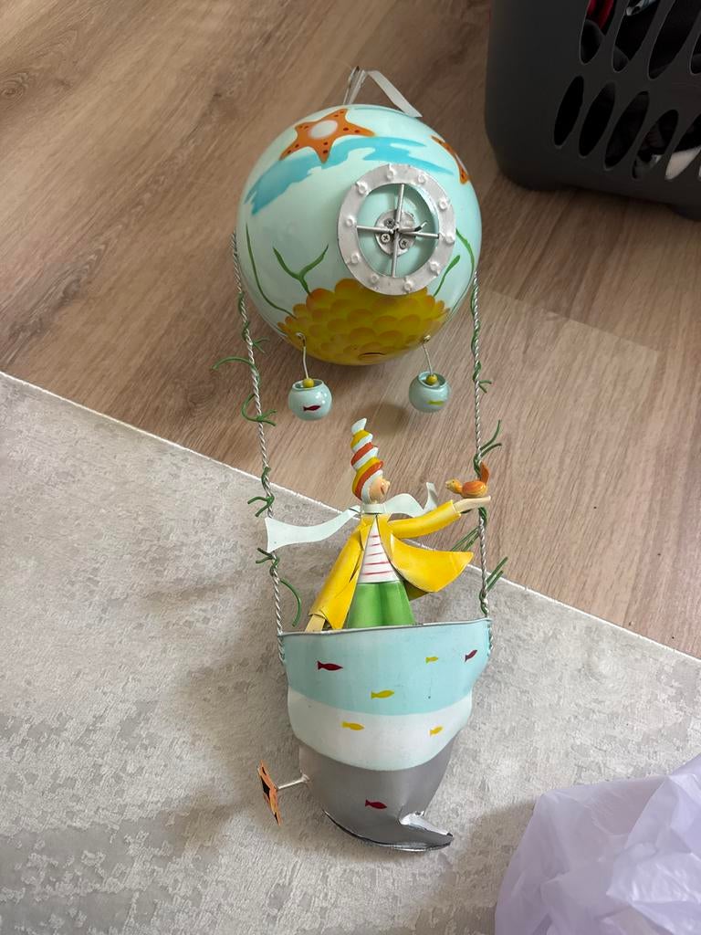 Decoratie luchtballon met figuur L'Oiseau Bateau, Huis en Inrichting, Woonaccessoires | Overige, Ophalen of Verzenden, Gebruikt