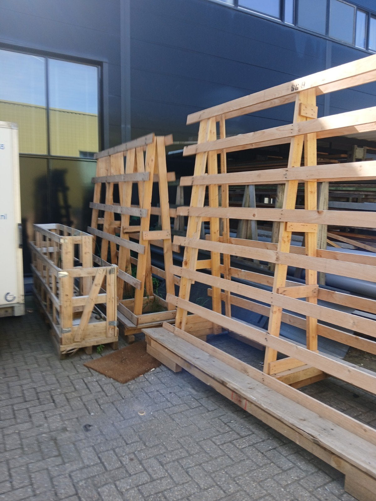 Houten glasbok,  opslag bok platenbok, Doe-het-zelf en Verbouw, Ophalen