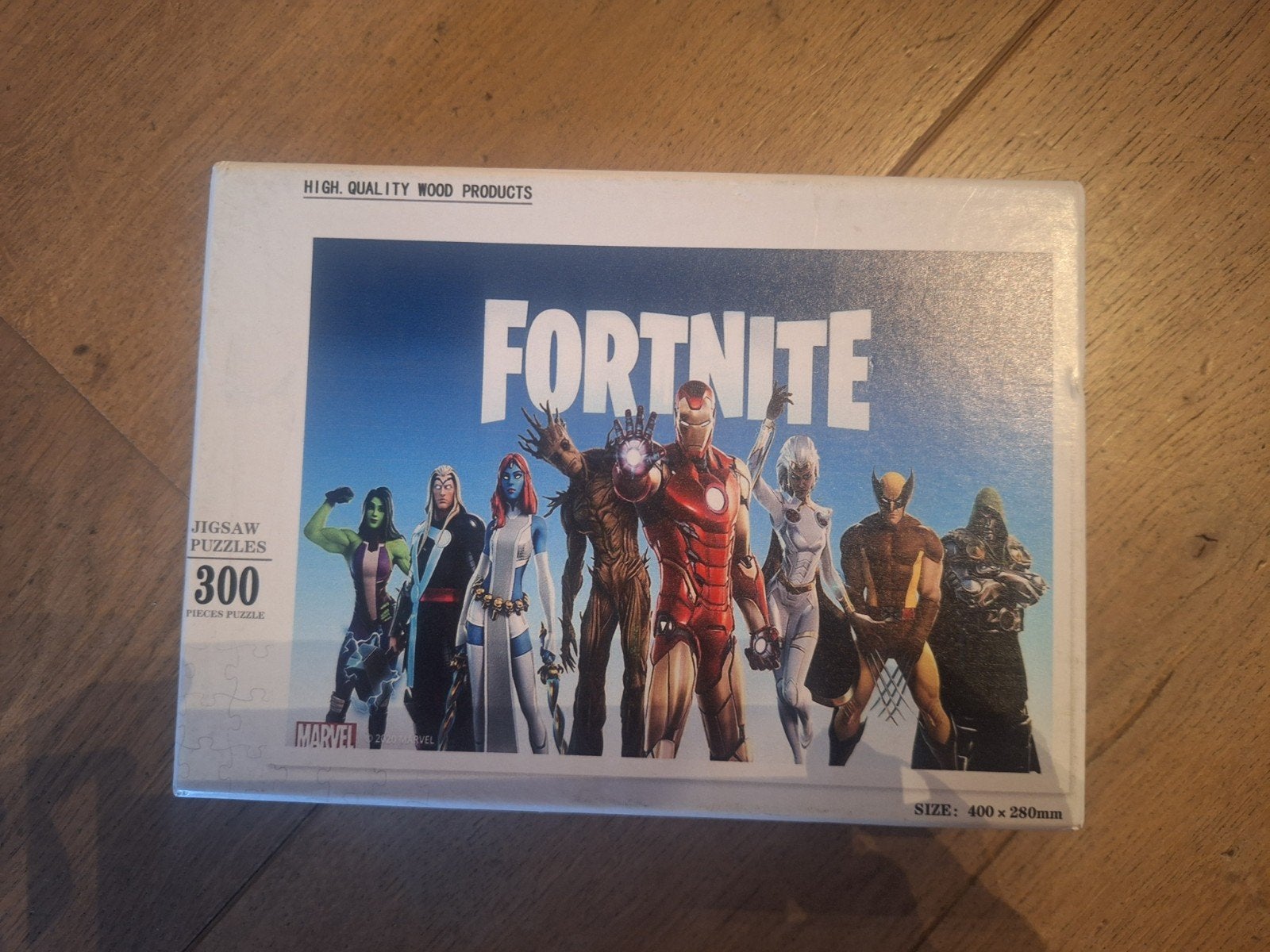 Fortnite Marvel Jigsaw Puzzel 300 Stukjes, Ophalen of Verzenden, Minder dan 500 stukjes, Zo goed als nieuw, Legpuzzel