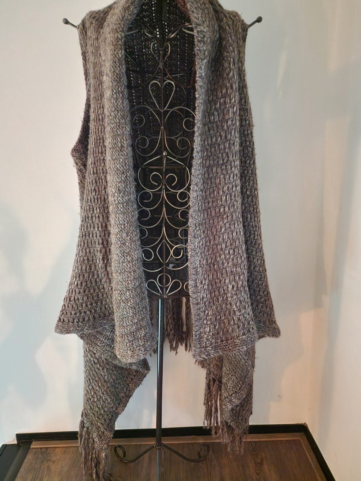 Isla Ibiza Prachtig opvallend warm vest bohemian, Kleding | Dames, Ophalen of Verzenden, Zo goed als nieuw, Beige