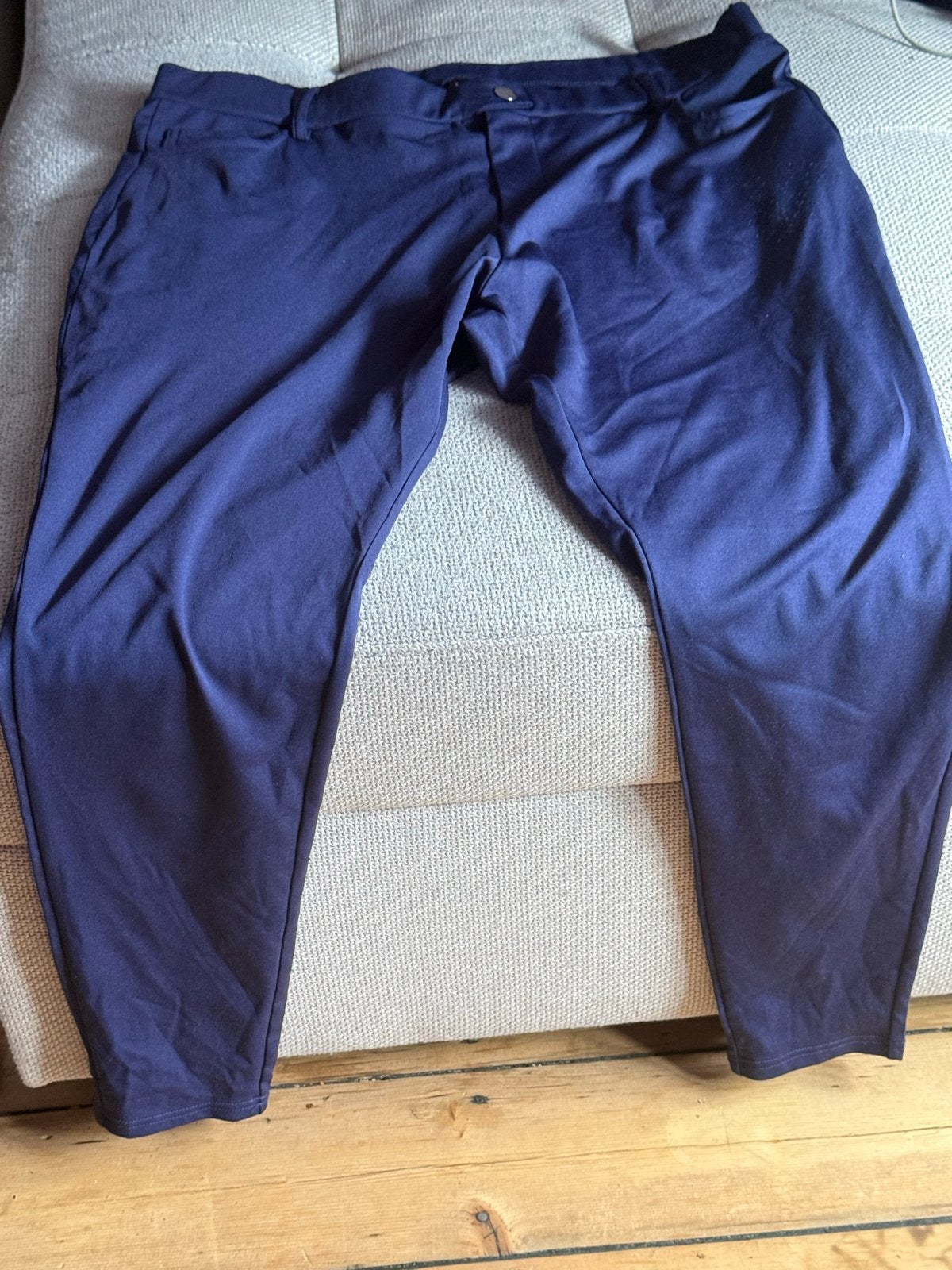Donkerblauwe Lange Broek - 2XL, Maat 46/48 (XL) of groter, Zo goed als nieuw, Lang, Verzenden