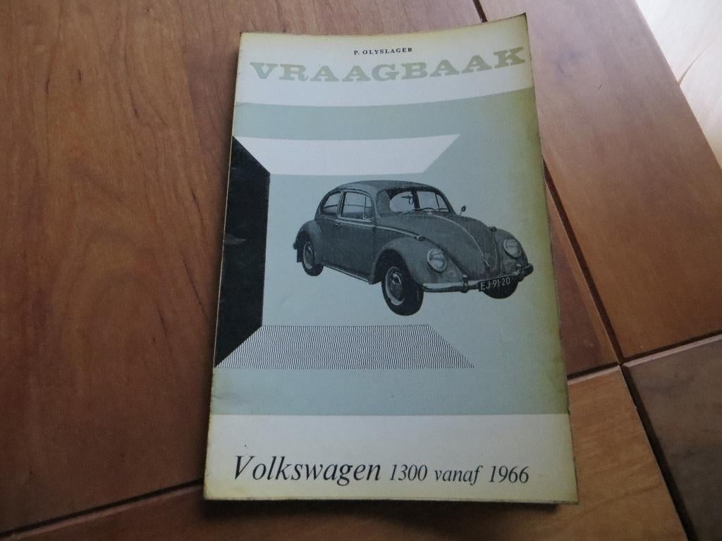 Vraagbaak Volkswagen Kever 1300, VW Karmann Ghia 1300 af '66, Ophalen of Verzenden