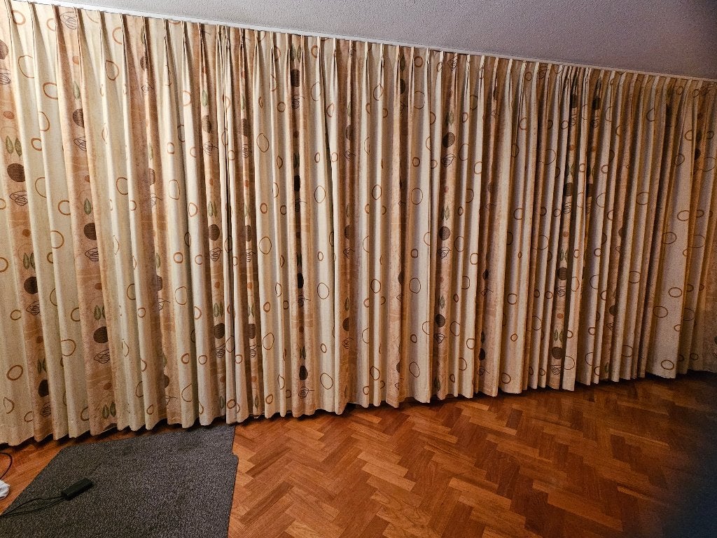 mooie gevoerde overgordijnen, Huis en Inrichting, Stoffering | Gordijnen en Lamellen, Ophalen, Gebruikt, Overige kleuren, 200 cm of meer