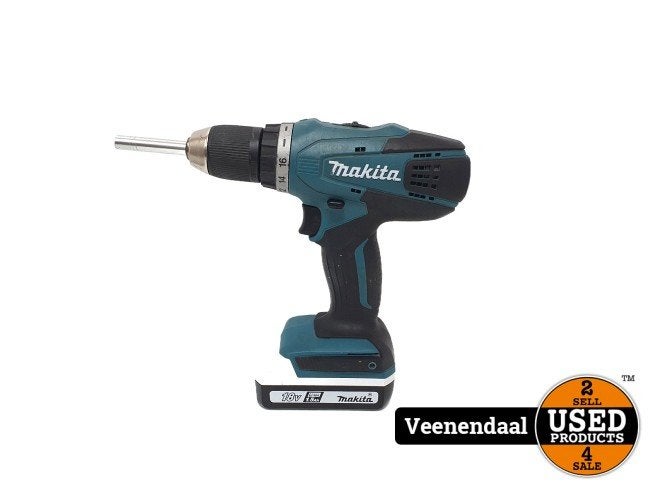 Makita DF457D Boormachine + Accu in Nette Staat, Makita, Zo goed als nieuw, Support@makita.com, Makita Corporation, 3-11-8, Sumiyoshi-cho, 
Anjo, Aichi 446-8502
Japan