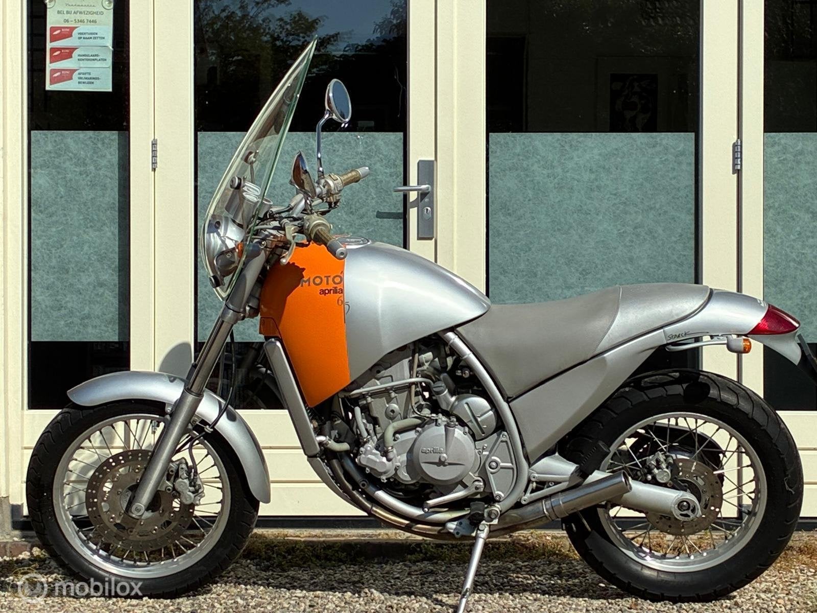 Aprilia Moto' 6.5 Starck met origineel windscherm, 21.360km, Motoren, Motoren | Aprilia, Info@aprilia.com, 649 cc, Bedrijf, Aprilia S.p.a.