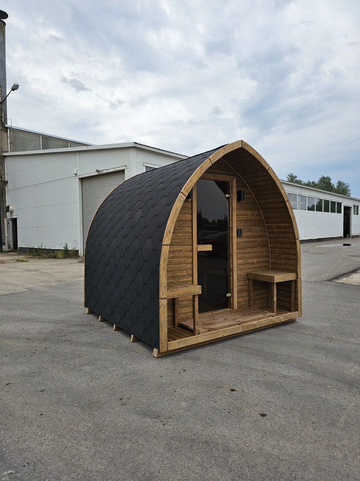 Leaf sauna 250 cm - behandeld spruce wood - compleet, Ophalen of Verzenden, Nieuw, Complete sauna