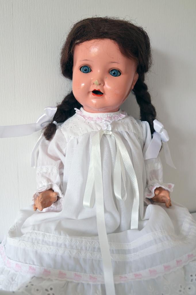Antieke pop Armand Marseille A.M. 2966 33/4/8 - 55 cm, Ophalen of Verzenden, Gebruikt, Pop