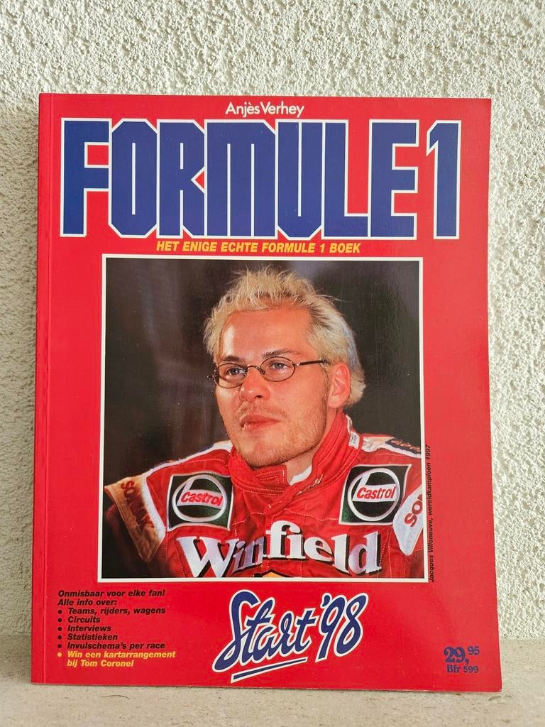 Formule 1 Start '98 - Het enige echte Formule 1 boek, Ophalen of Verzenden, Zo goed als nieuw, Algemeen, Anjes Verhey