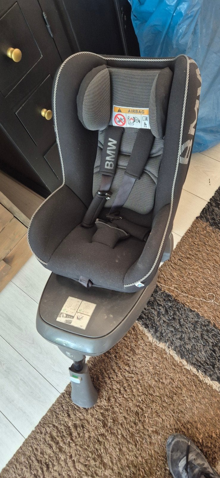 BMW Autostoel - Zwart, Isofix, 0-18 kg, Gebruikt, 0 t/m 18 kg, Zijbescherming, Isofix