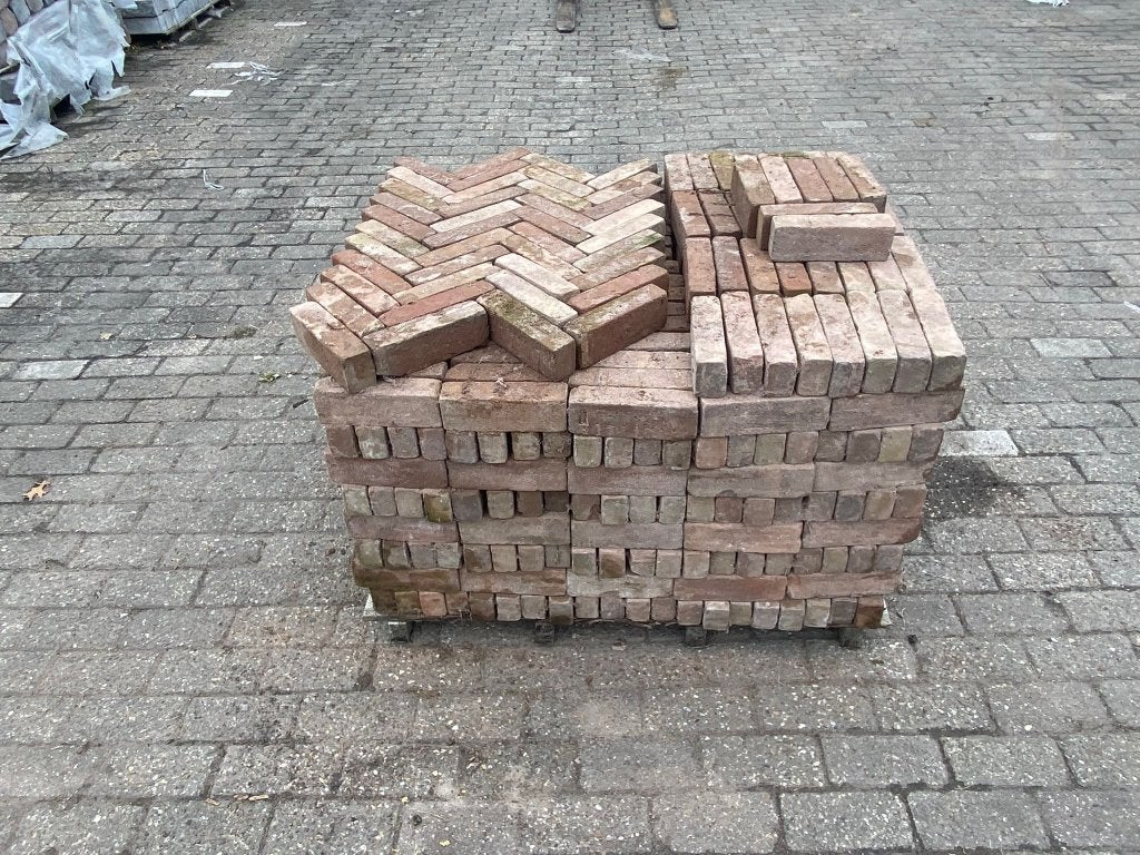 022. 6.48 m2 Waalformaat Bruin 5x20x6 cm €127,50!, Tuin en Terras, Ophalen, Klinkers, 5 tot 10 m², Zo goed als nieuw
