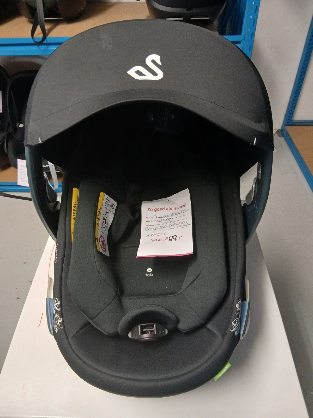 Swandoo Marie I-Size, Autogordel of Isofix, Zo goed als nieuw, Ophalen, 0 t/m 10 kg
