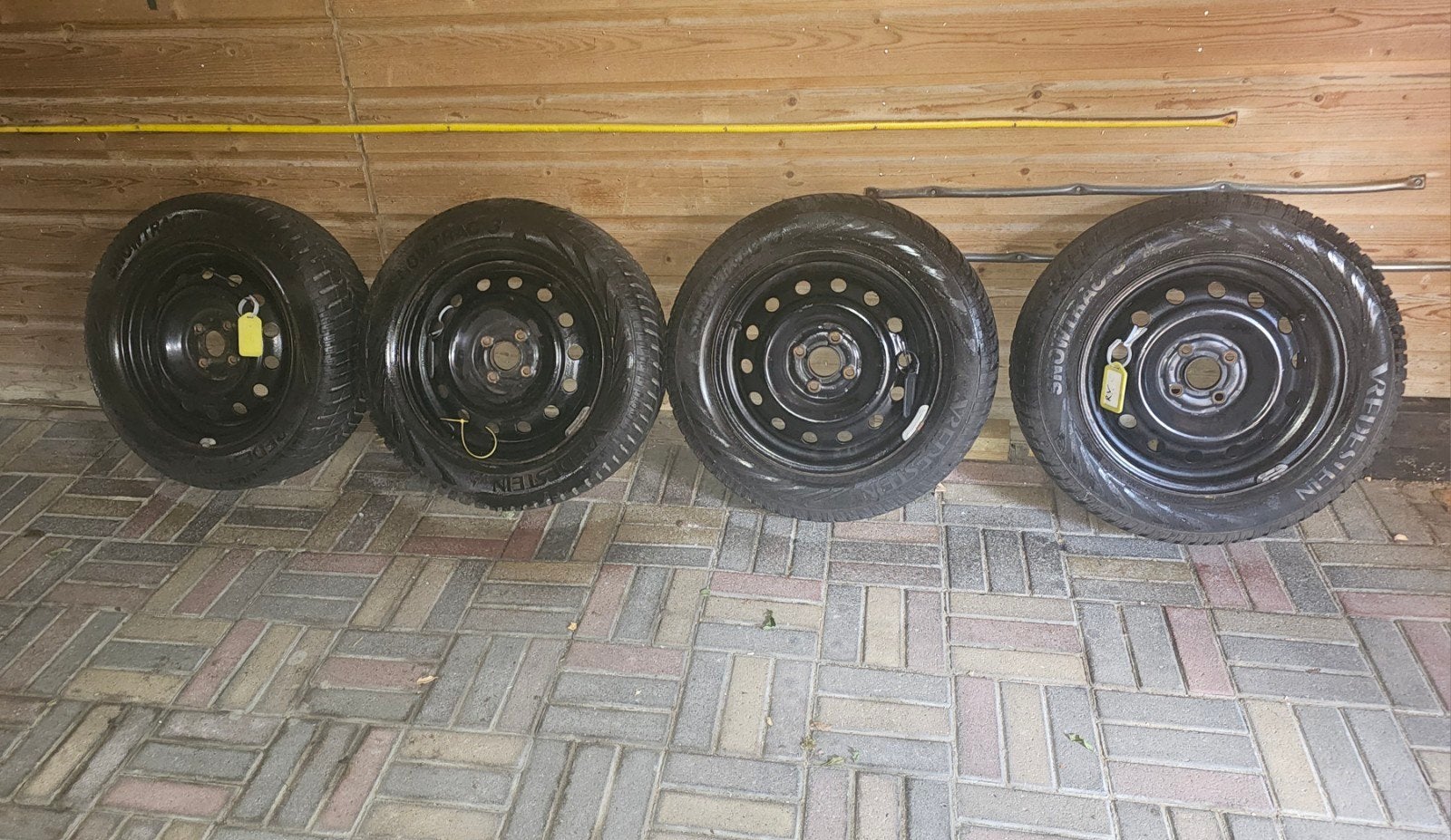 **Vredestein Snowtrac 3 Winterbanden 195/60/15 ** Honda **, Ophalen, Gebruikt, 15 inch, Banden en Velgen