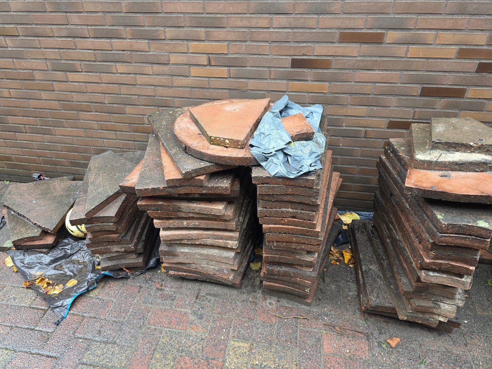 terras cirkel sierbestrating gratis, Ophalen, Gebruikt, 5 tot 10 m², Beton
