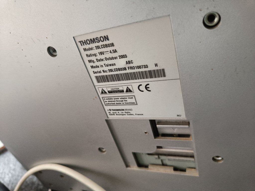 Tv Thomson met afstandsbediening., Gebruikt, 50 Hz, 40 tot 60 cm, Ophalen
