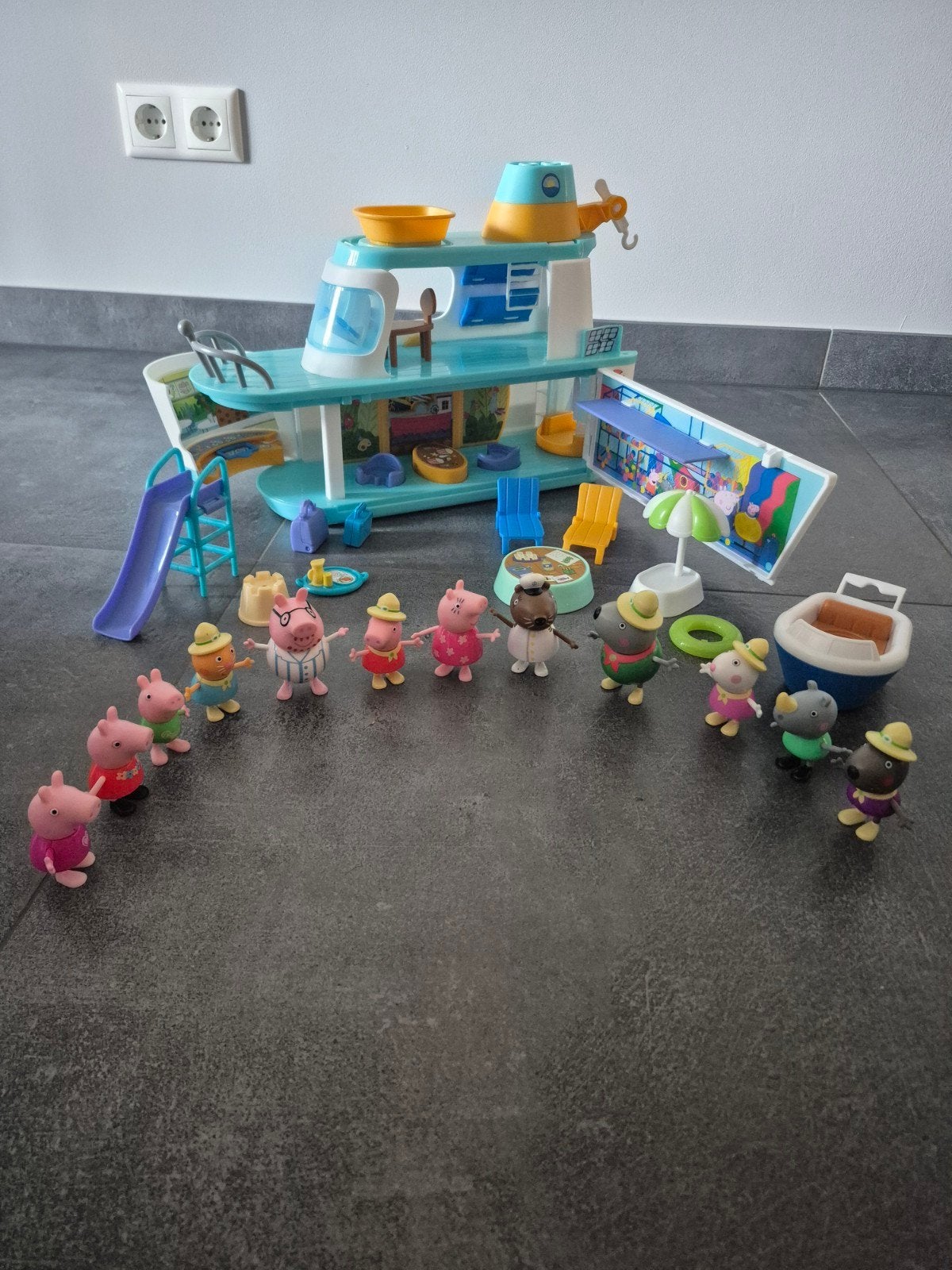 Peppa Pig Speedboot Speelset met Figuren, Ophalen