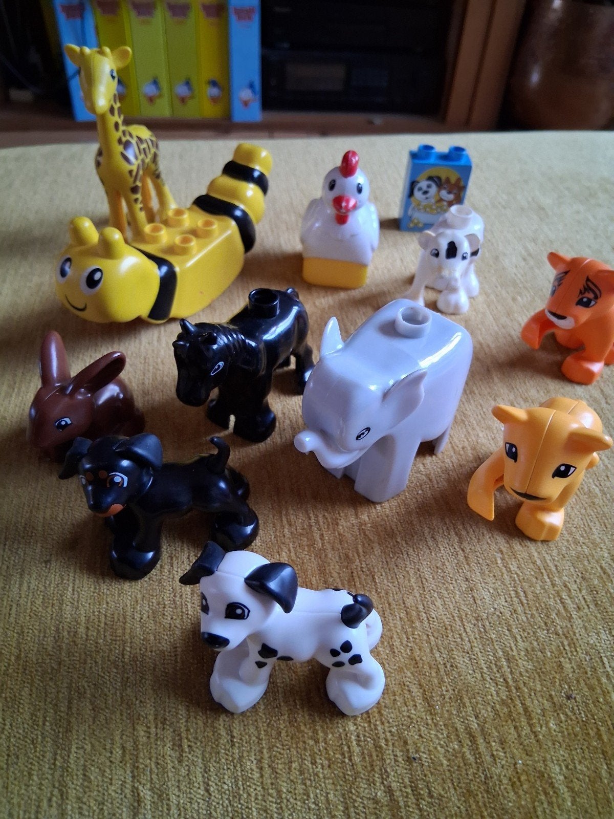 Duplo Dieren: Dalmatiër, Leeuw, tijger, Paard, Hond, Konijn, Gebruikt, Overige thema's, Ophalen of Verzenden, Duplo