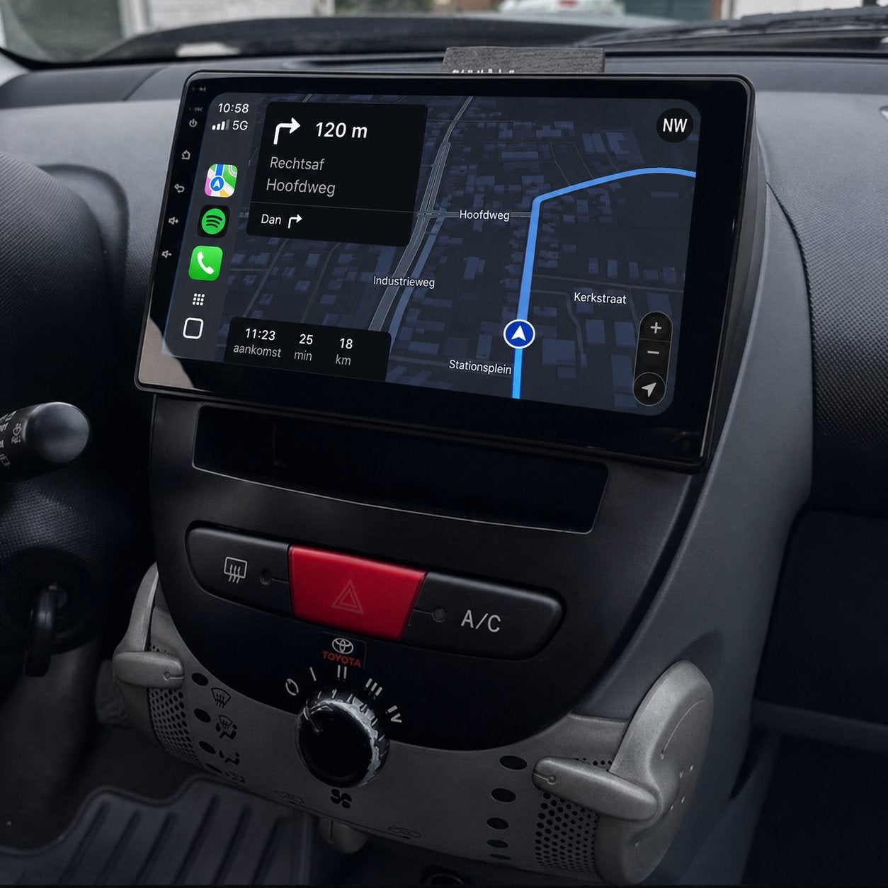 Toyota Aygo Navigatiesysteem met Apple CarPlay 2005-2014, Auto diversen, Ophalen, Nieuw