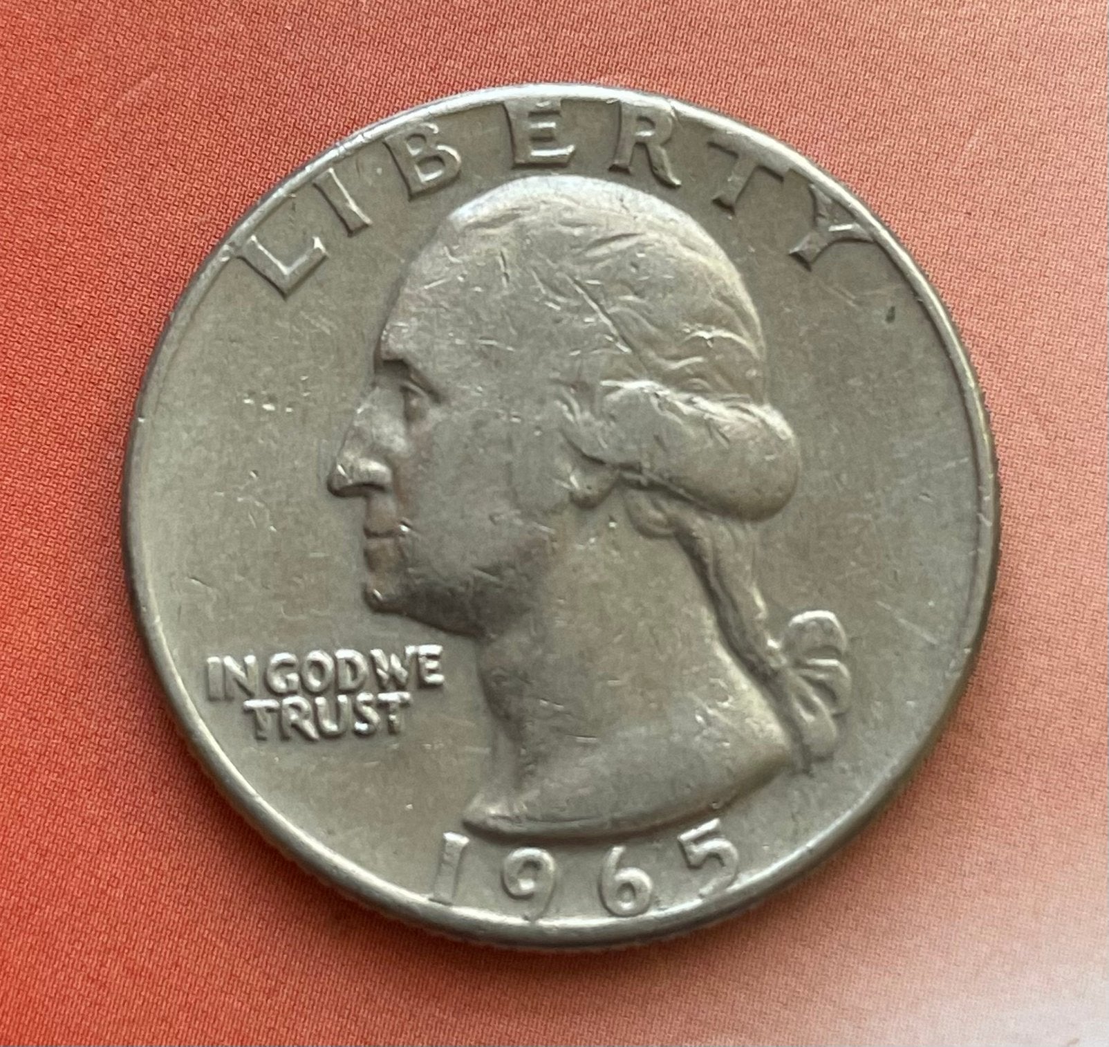 Te koop Quarter Dollar. Amerika jaar 1965., Verzenden, Noord-Amerika