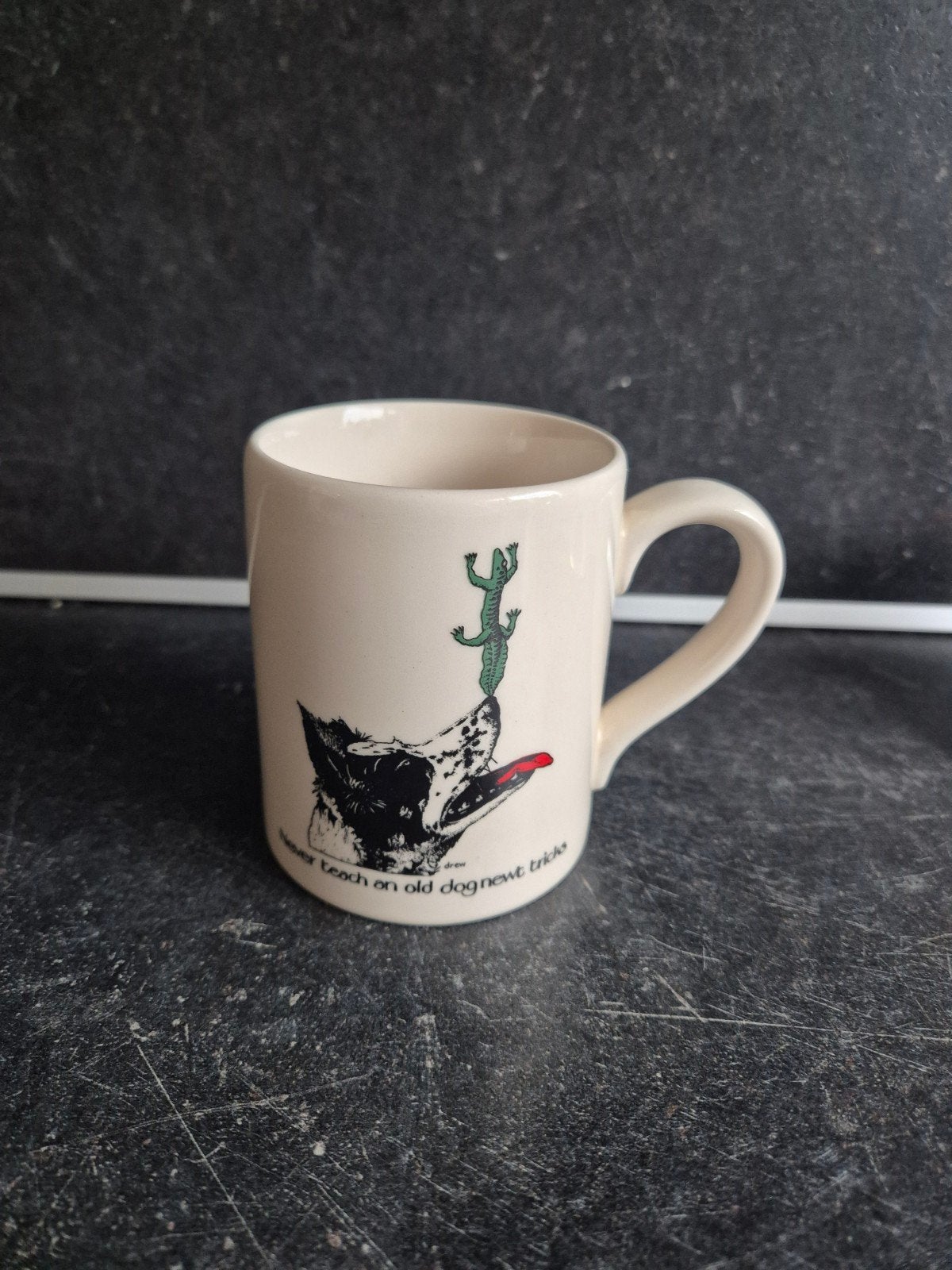 Mug Simon Drew For McLaggan Smith Scotland Bone Appetit, Ophalen of Verzenden, Gebruikt, Overige stijlen