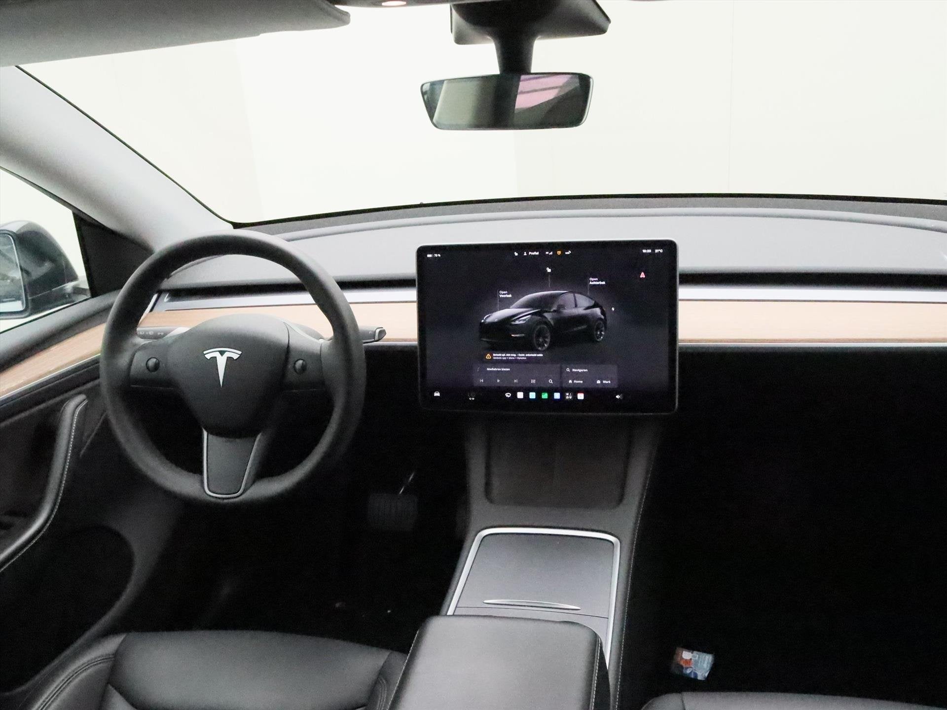 Tesla Model Y Long Range AWD 75kWh 351pk 93% SoH [ AMD RYZEN, Auto's, Automaat, Gebruikt, Zwart, Zwart
