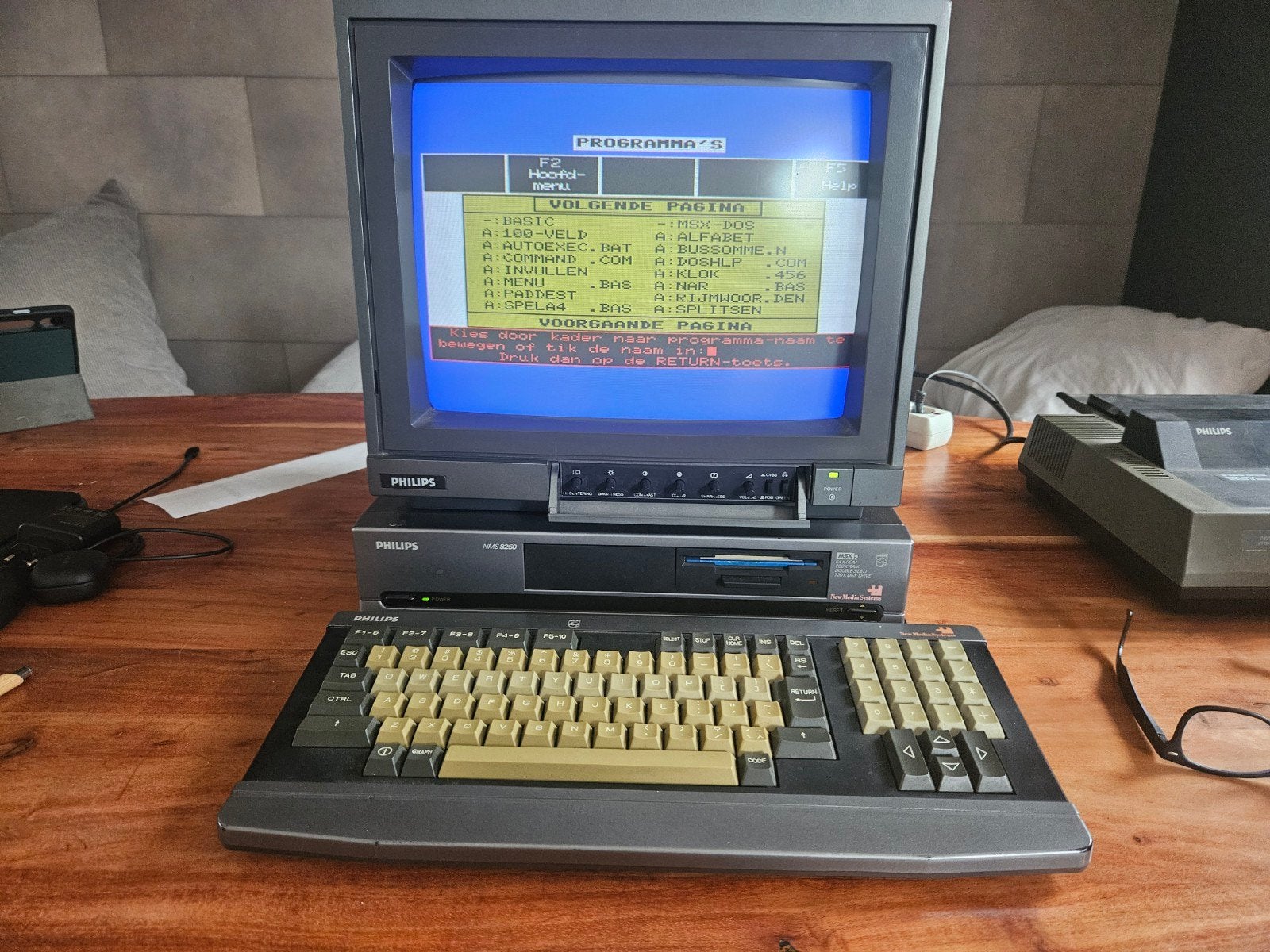 MSX 2 computer met spellen en printer - Philips NMS 8250, Computers en Software, Vintage Computers, Ophalen, Philips