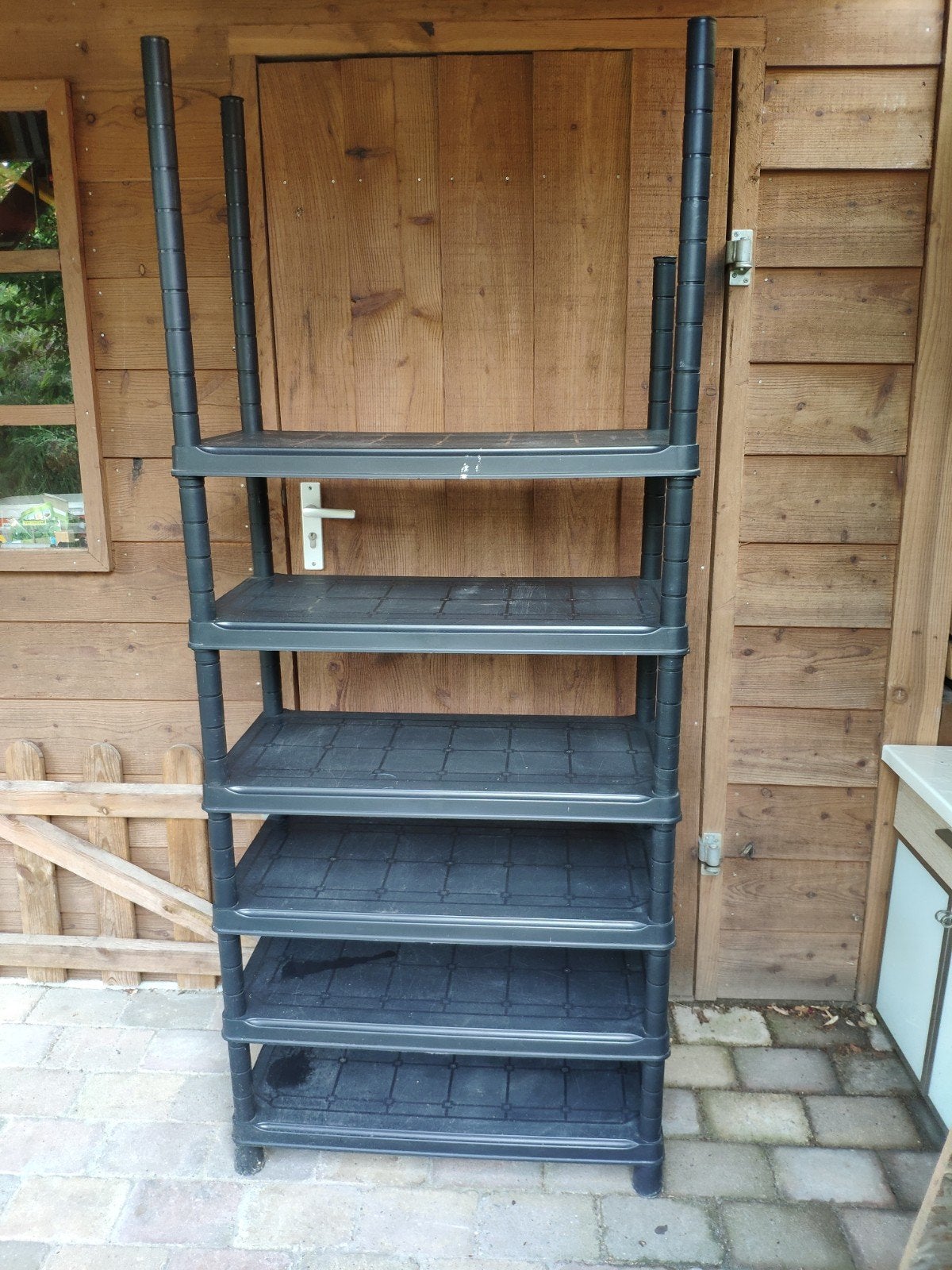 stellingkast 34*79*161 kunststof voor garage of schuur, Ophalen, Kunststof, Overige typen