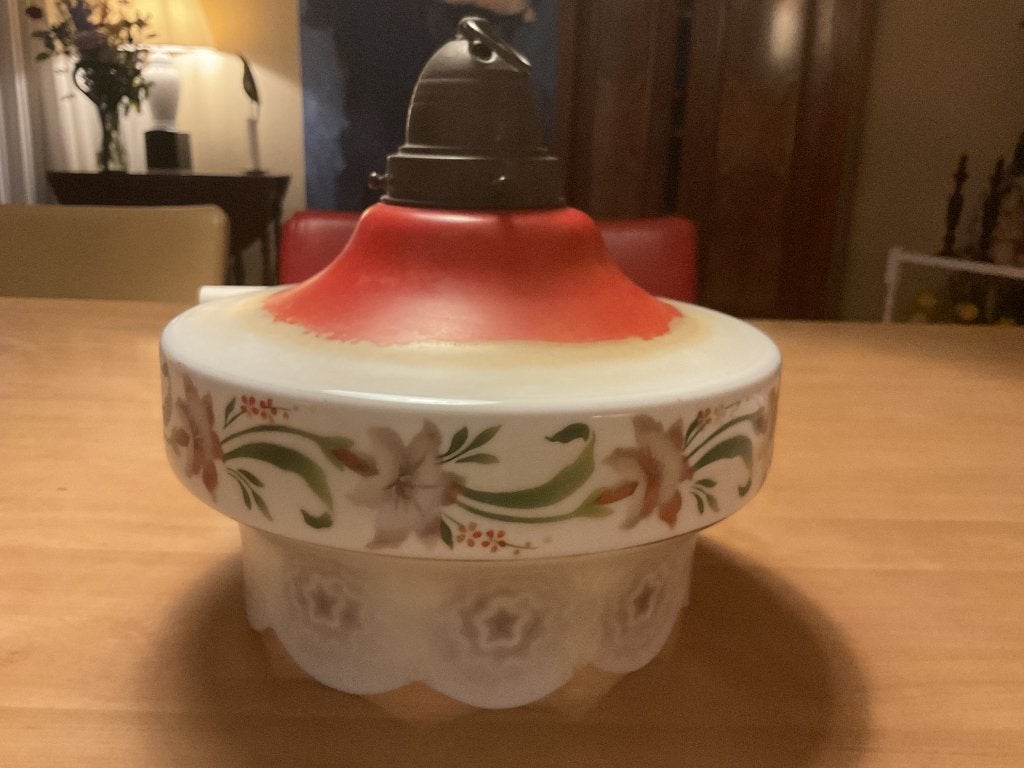 Lamp,plafond,retro, Gebruikt, Glas, Retro, E27 (groot)