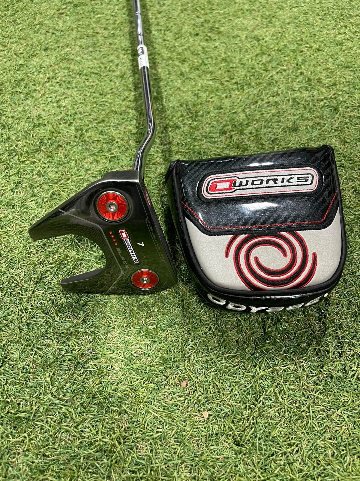 Odyssey Works 7 black putter 34” linkshandig, Overige merken, Gebruikt, -, -