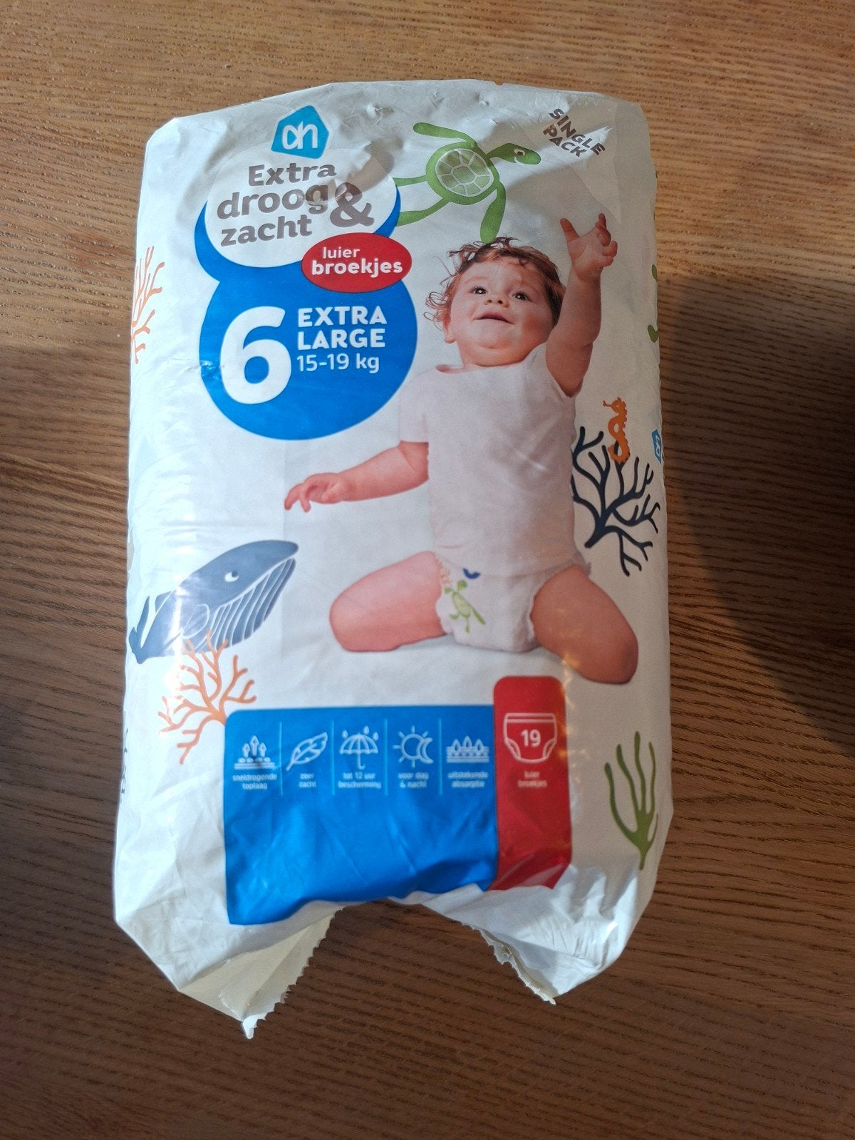 AH Extra Droog & Zacht Luiers Maat 6 (15-19 kg) - Heel Pak, Ophalen, Nieuw