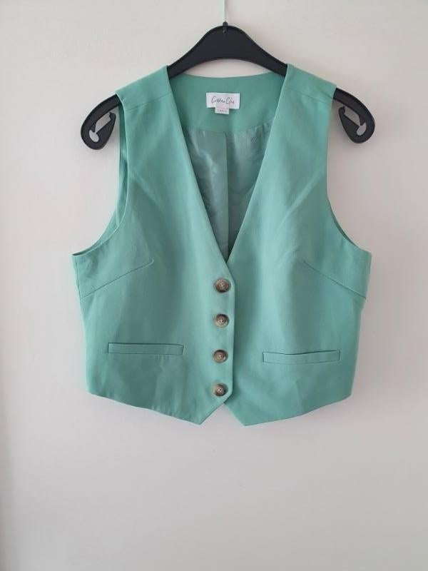 Nieuw! leuk groen gilet van Cotton club maat L!, Verzenden, Maat 42/44 (L), Nieuw, Jasje