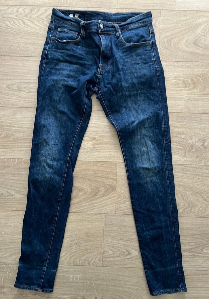 G-STAR RAW skinny 3301, G-Star Raw, Blauw, W32 (confectie 46) of kleiner, Ophalen of Verzenden