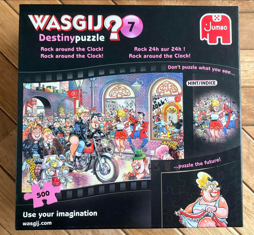 Wasgij Destiny 7: Rock around the Clock! (500 stukjes), Ophalen of Verzenden, Minder dan 500 stukjes, Gebruikt, Legpuzzel