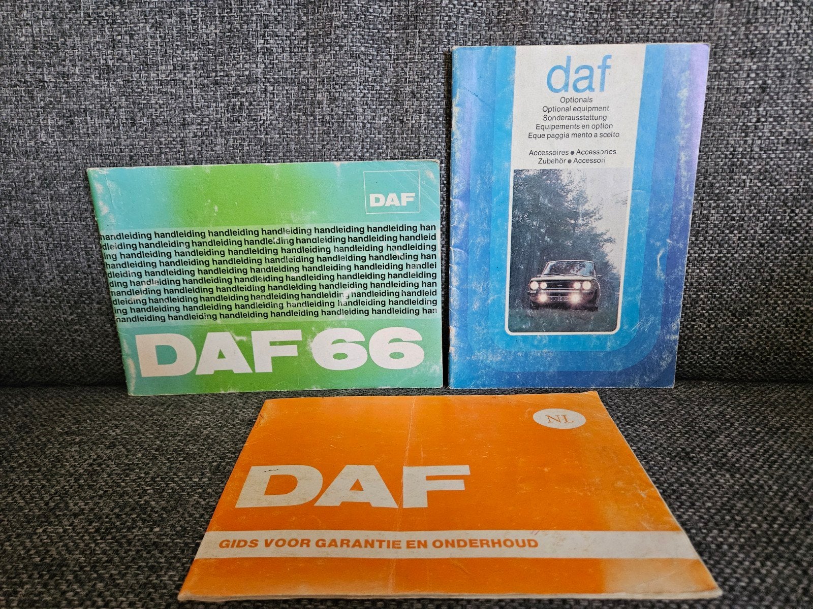 DAF 66 Handleiding & Accessoires Boekjes (Set van 3), Verzenden, Gelezen