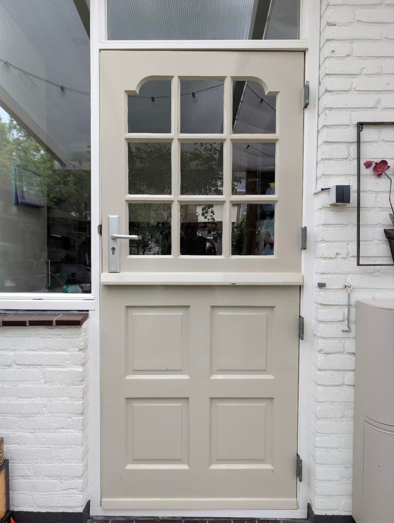 Boerendeur, buitendeur hardhout, Doe-het-zelf en Verbouw, Ophalen, 80 tot 100 cm, 200 tot 215 cm, Hout