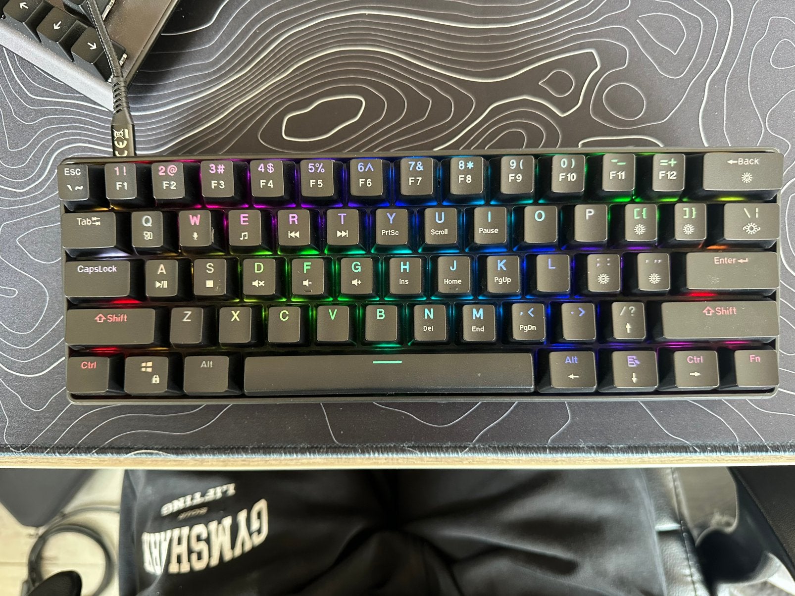 Ducky One 2 Mini RGB – Mechanical Gaming Keyboard (60%), Computers en Software, Toetsenborden, Ophalen, Zo goed als nieuw