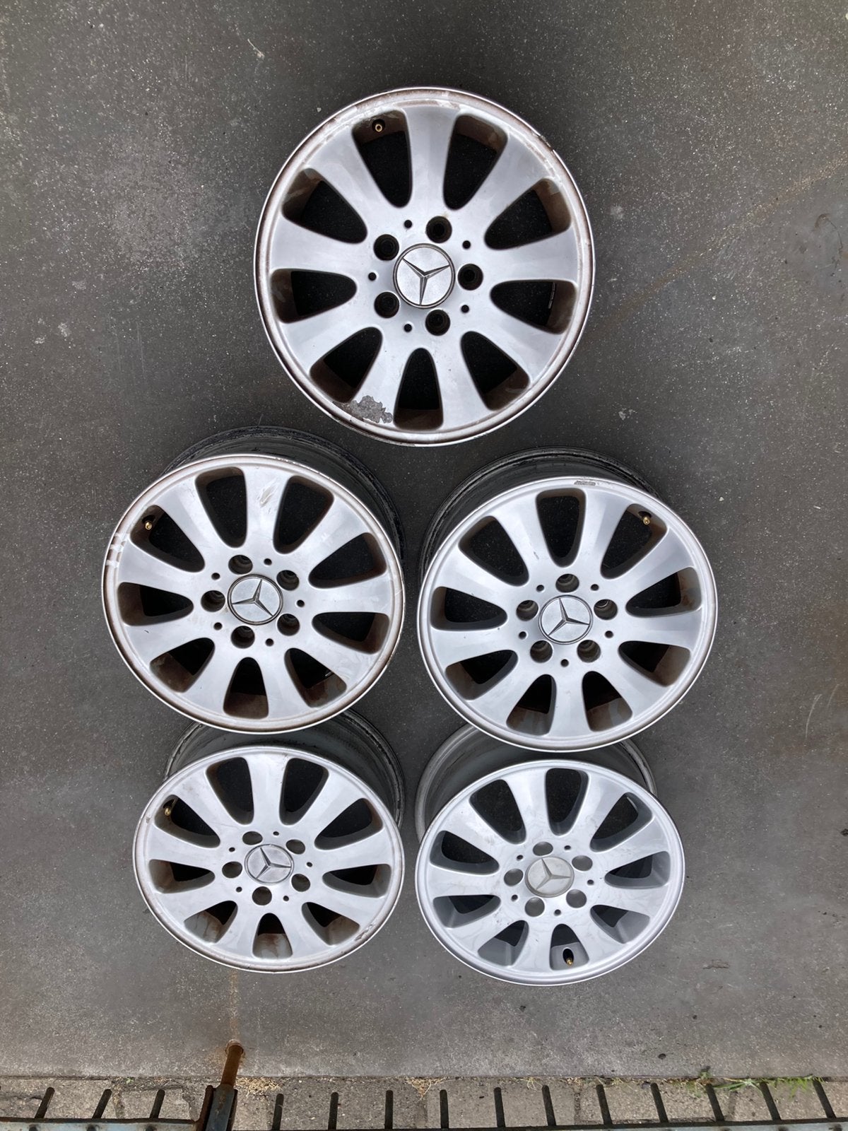 Metcedes W169 velgen A160, Ophalen, 15 inch, 205 mm, Band(en)
