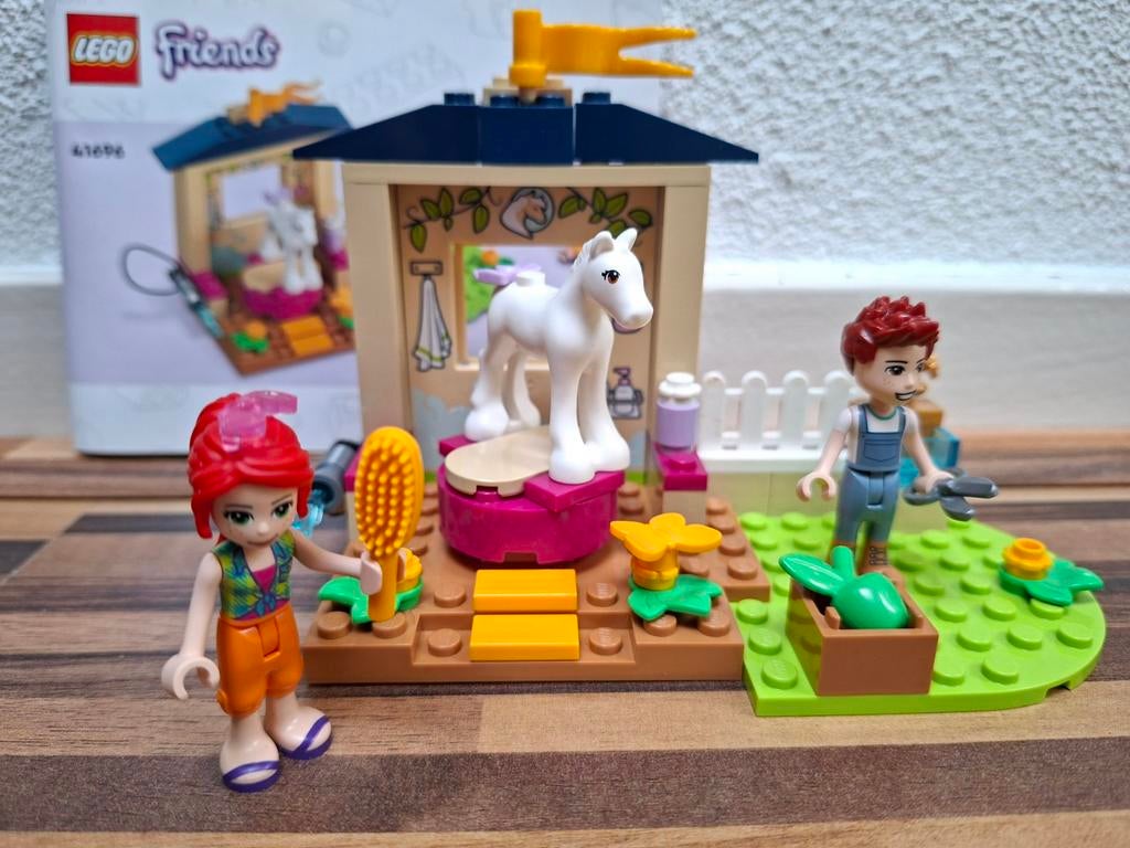 Lego Friends 41696 Pony wasstal, 100% compleet, Lego, Ophalen of Verzenden, Zo goed als nieuw, Compleet