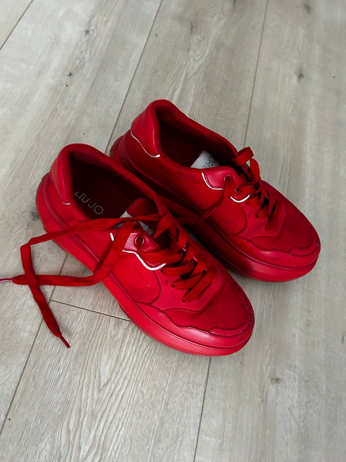 Liu Jo June 02 sneakers rood maat 38, Ophalen of Verzenden, Gedragen, Rood, Sneakers of Gympen