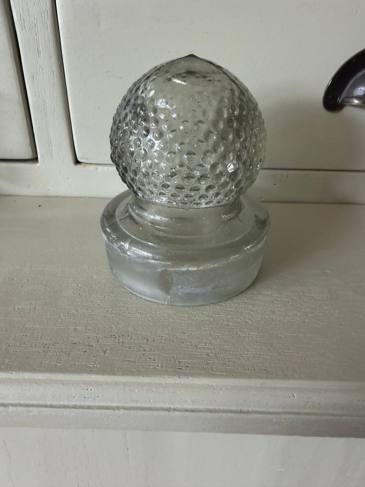 Decoratieve vintage glazen bol met bubbeltextuur, Ophalen
