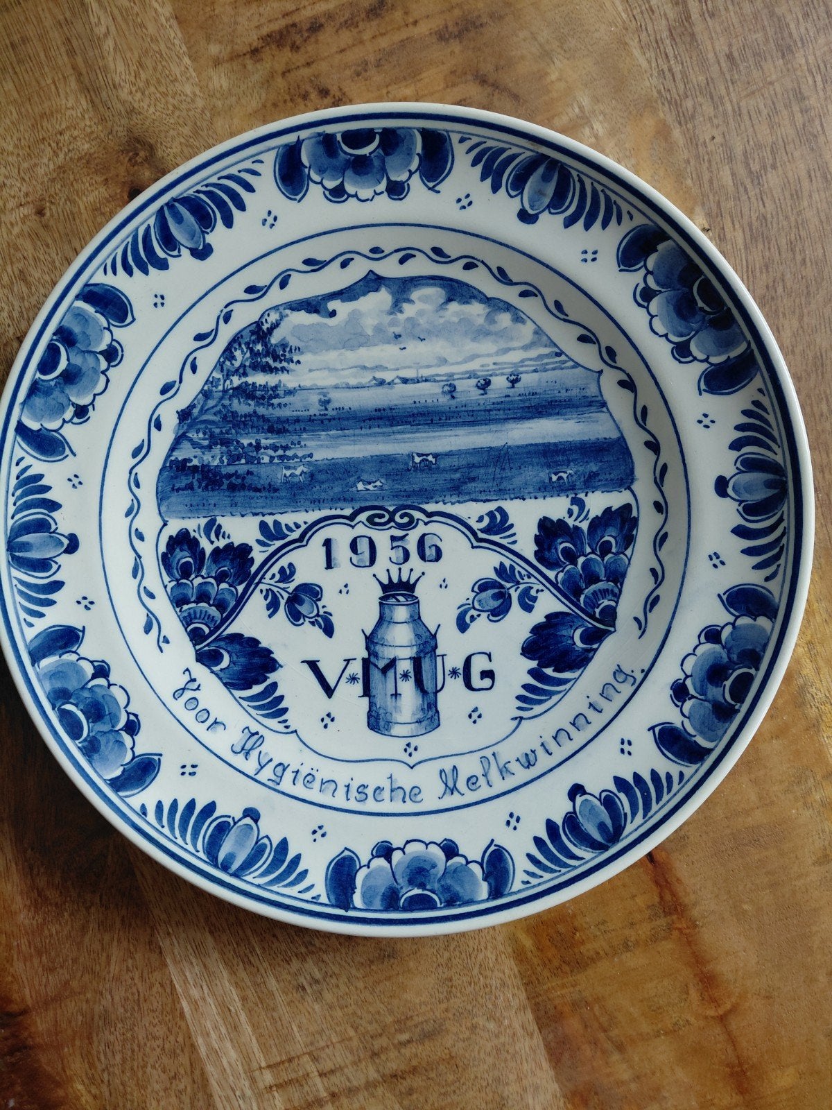 Delfts blauw bord., Antiek en Kunst, Ophalen of Verzenden