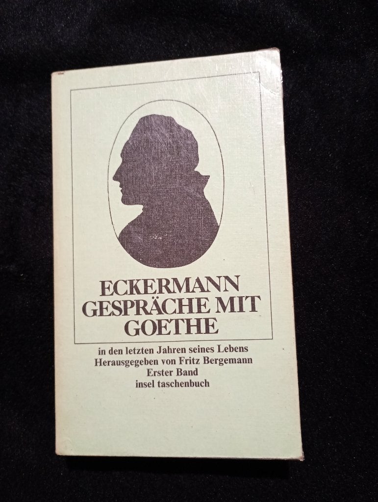 Eckermann, Gespräche mit Goethe [2 Teile], Boeken, Ophalen of Verzenden, Gelezen