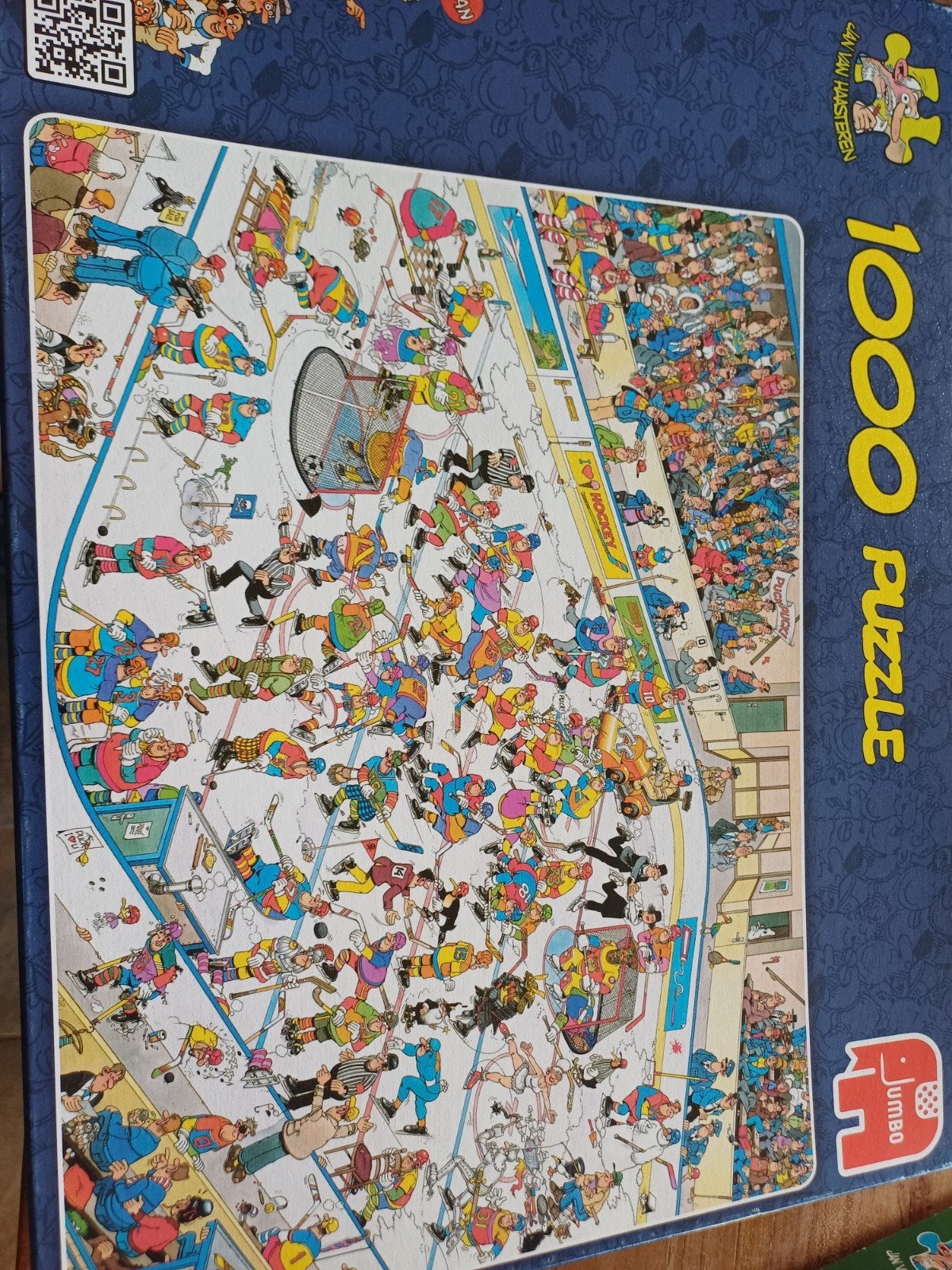 Jan van Haasteren IJshockey Puzzel 1000 stukjes, Ophalen, Meer dan 50 stukjes, Gebruikt, 6 jaar of ouder