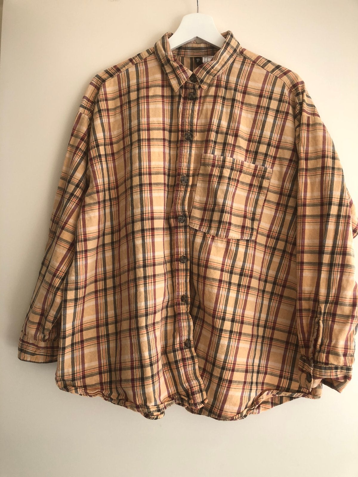 Geruit flanellen overhemd - H&M - Maat 42, Ophalen of Verzenden, Nieuw, Maat 42/44 (L), Overige kleuren