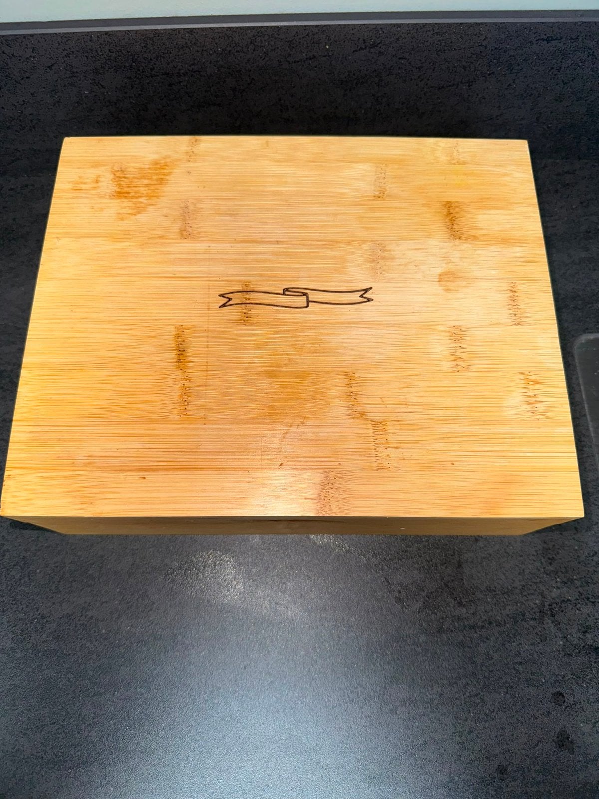 Bamboe theedoos met 6 vakken, Ophalen of Verzenden, Nieuw, Overige houtsoorten, Minder dan 50 cm